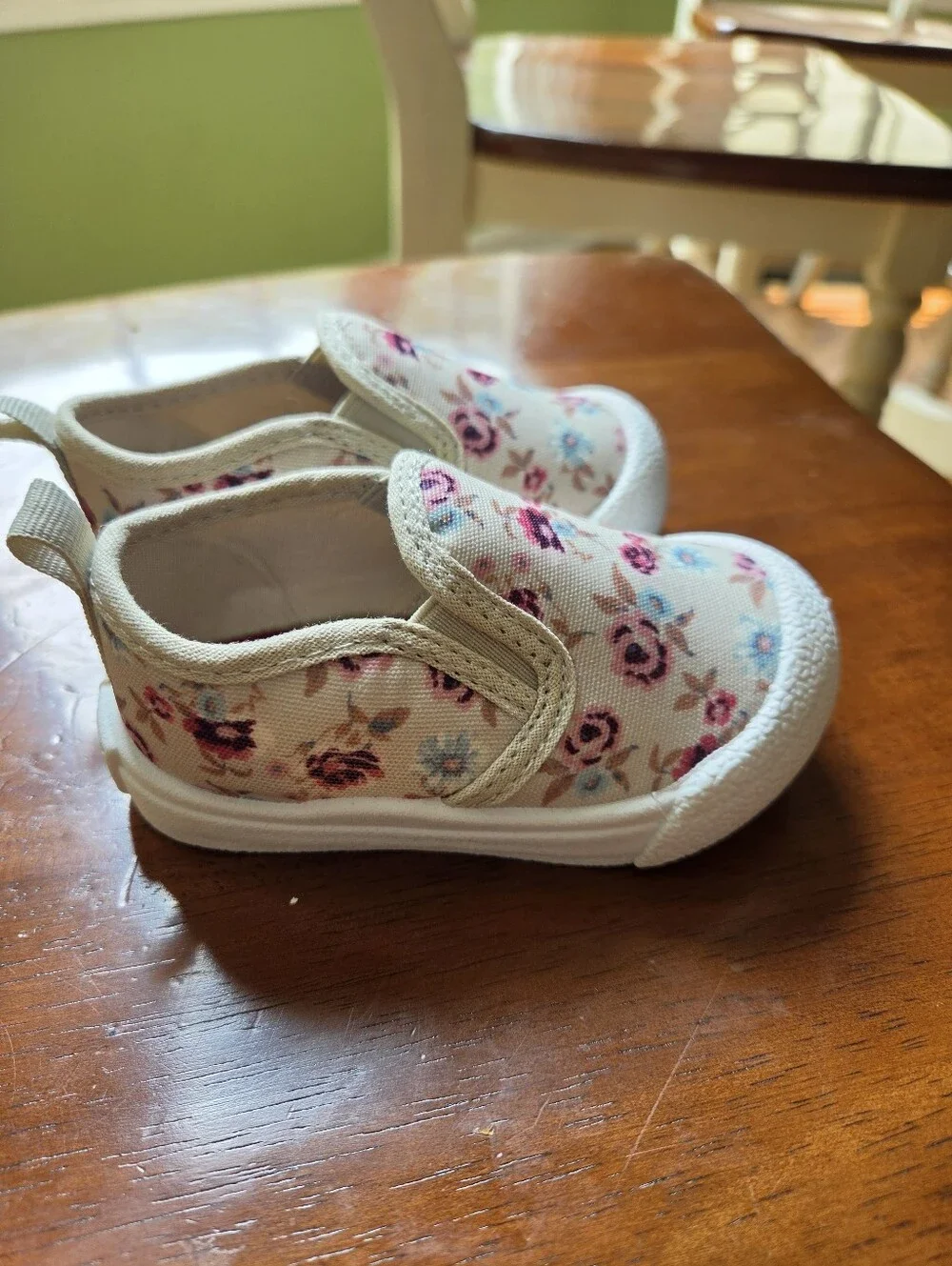 OshKosh Floral Slip On Toddler Shoes